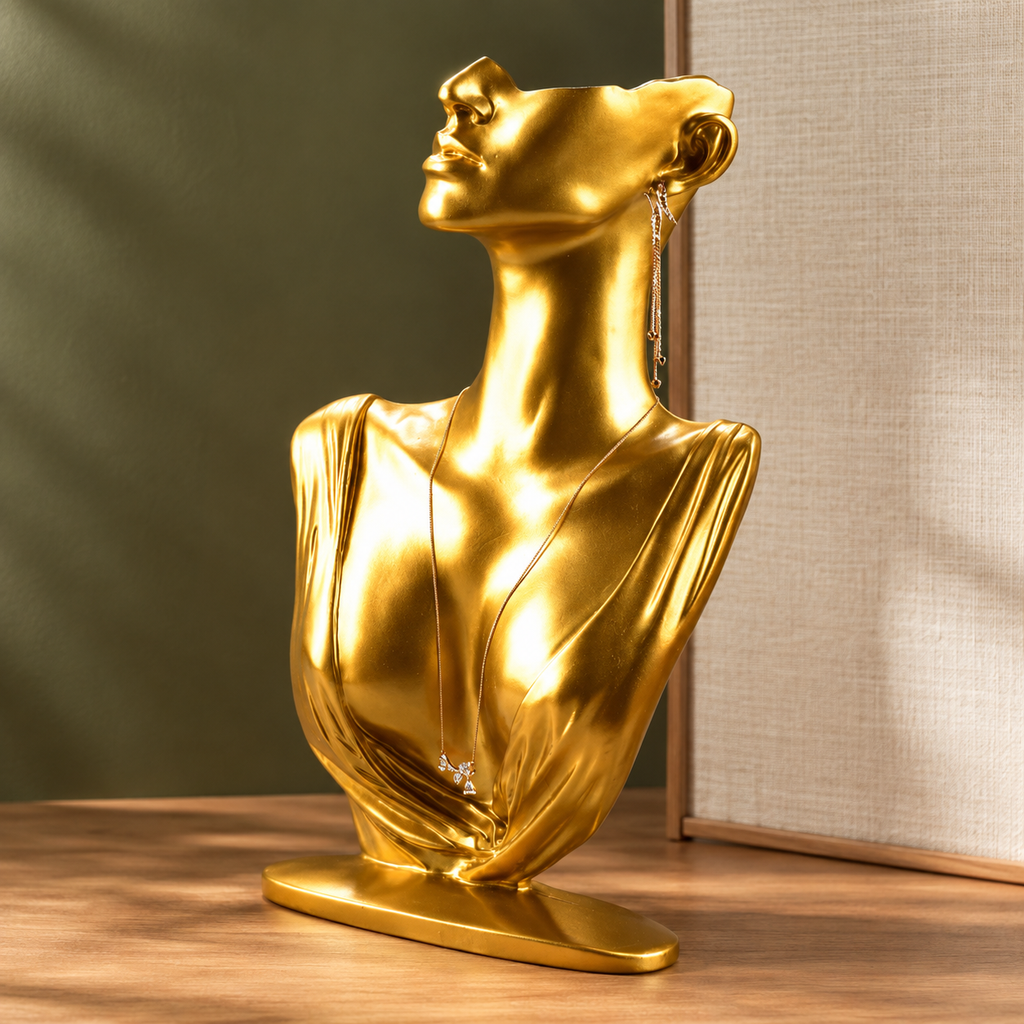 Cadore Sculptural Jewelry Stand - Gold