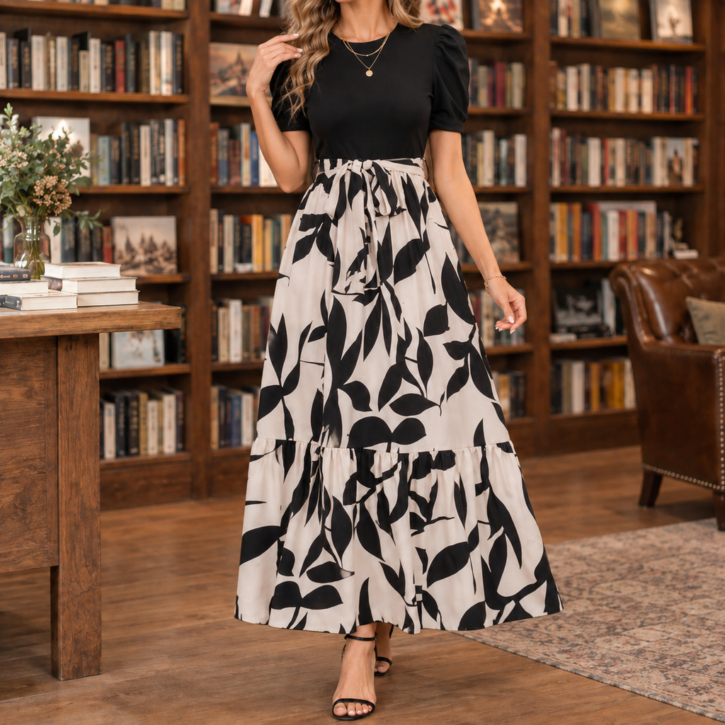 Celeste Tiered Maxi Dress - Beige