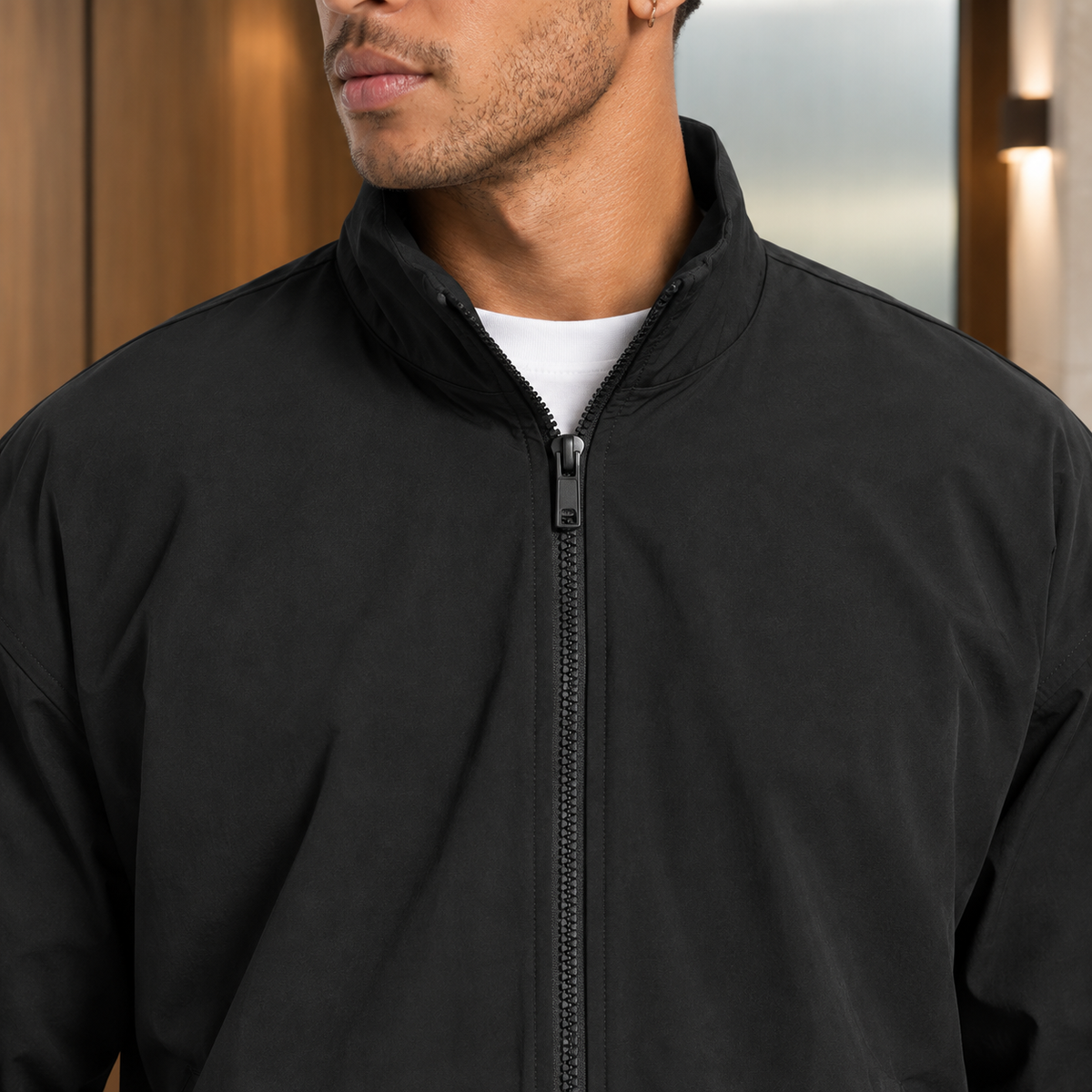 Dorian Zip Jacket - Scale in Room