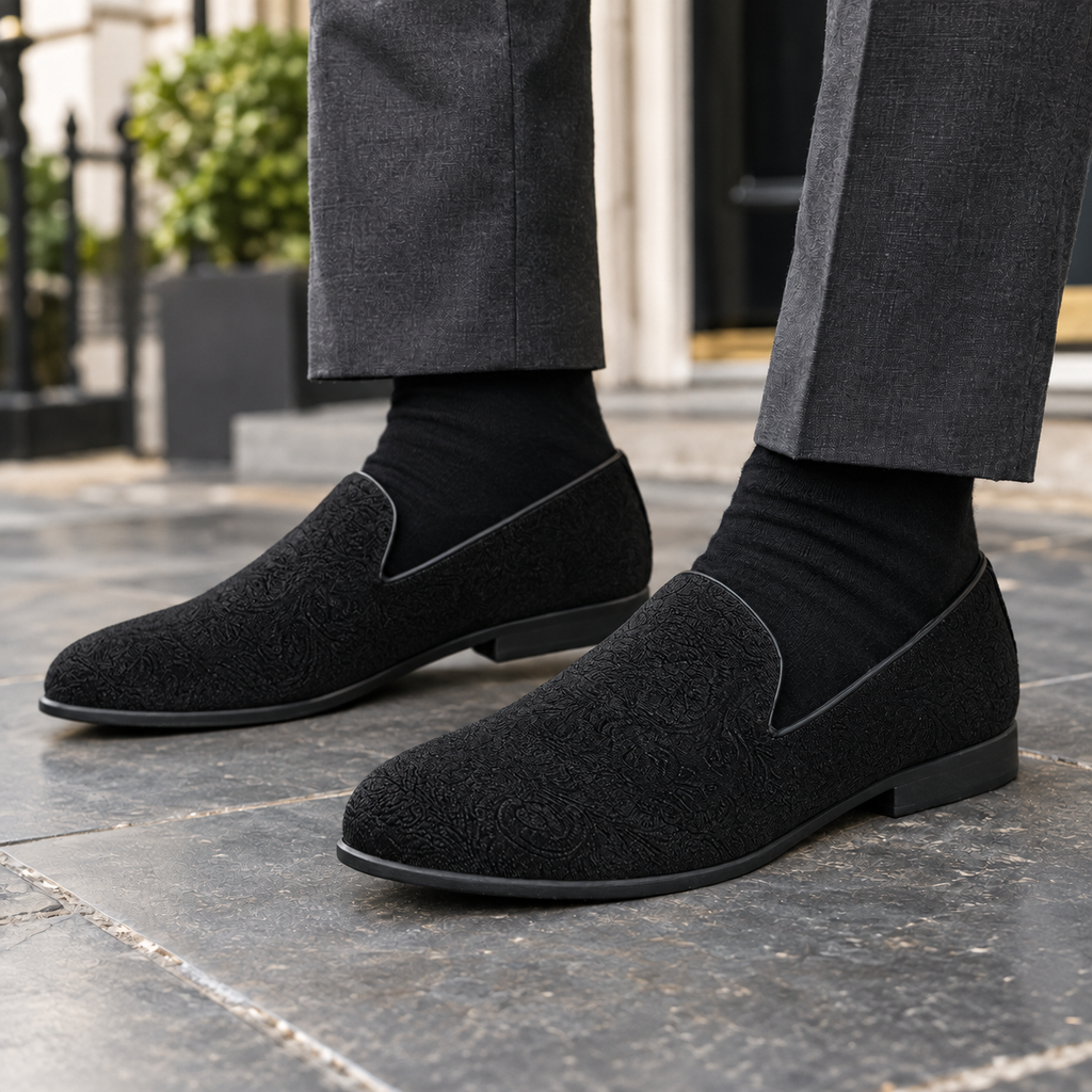 Palladio Suede Loafers - Black