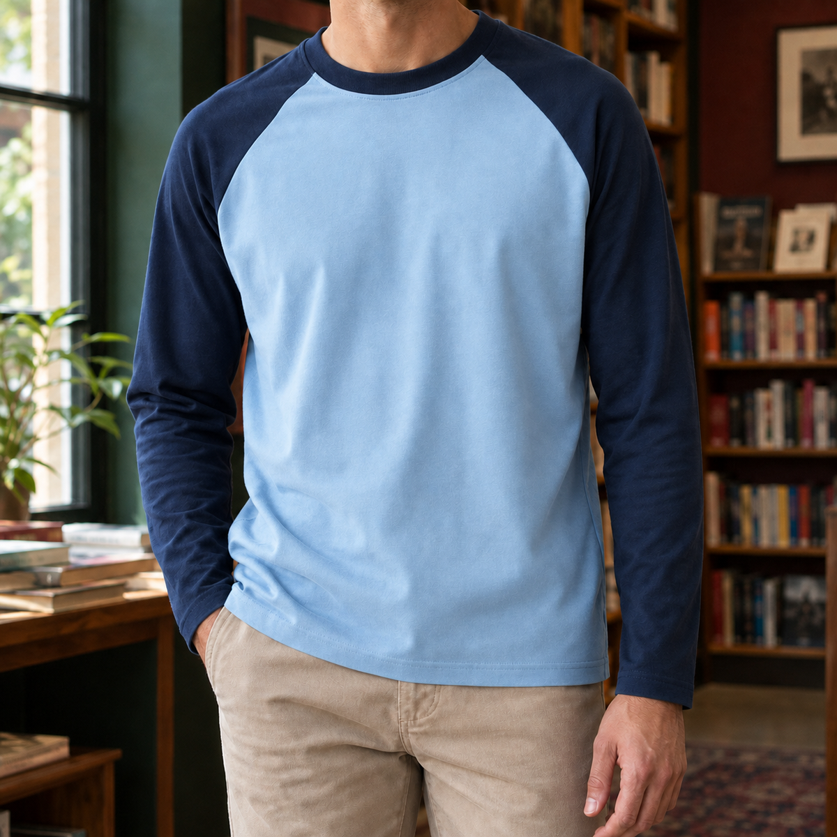 Wilfred Crew Neck T-Shirt - Sky Blue