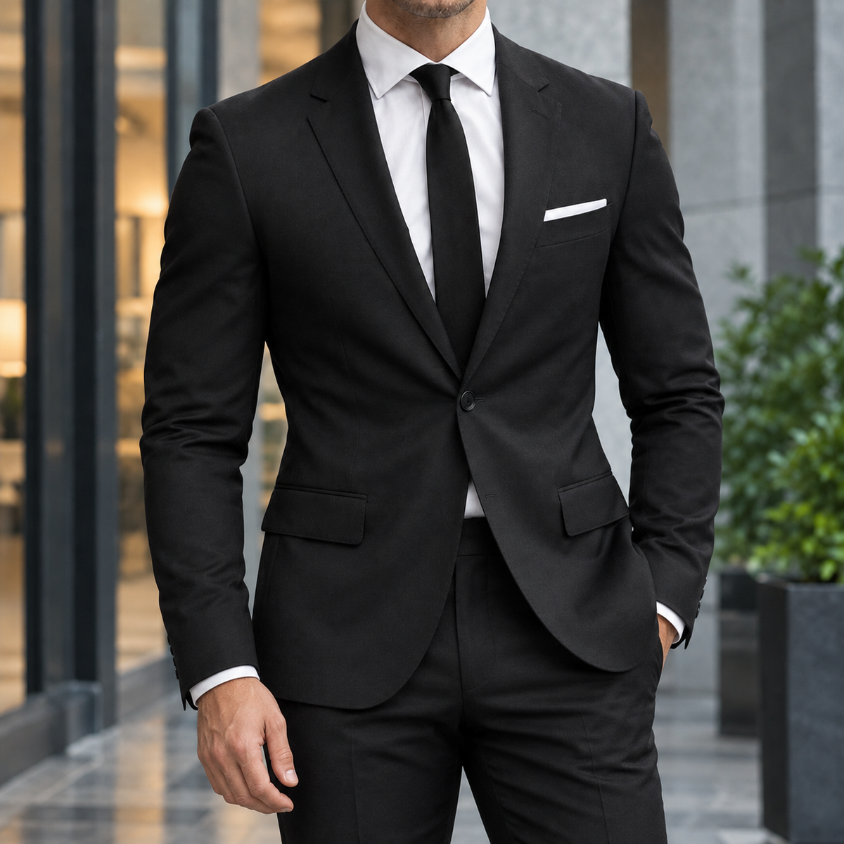 Everett Tailored Blazer - Black