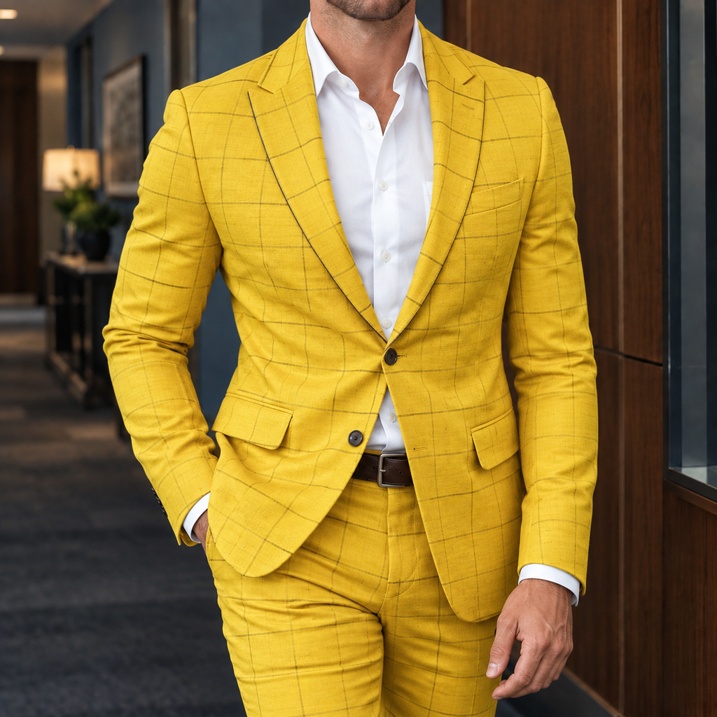 Sebastian Tailored Set - Yellow
