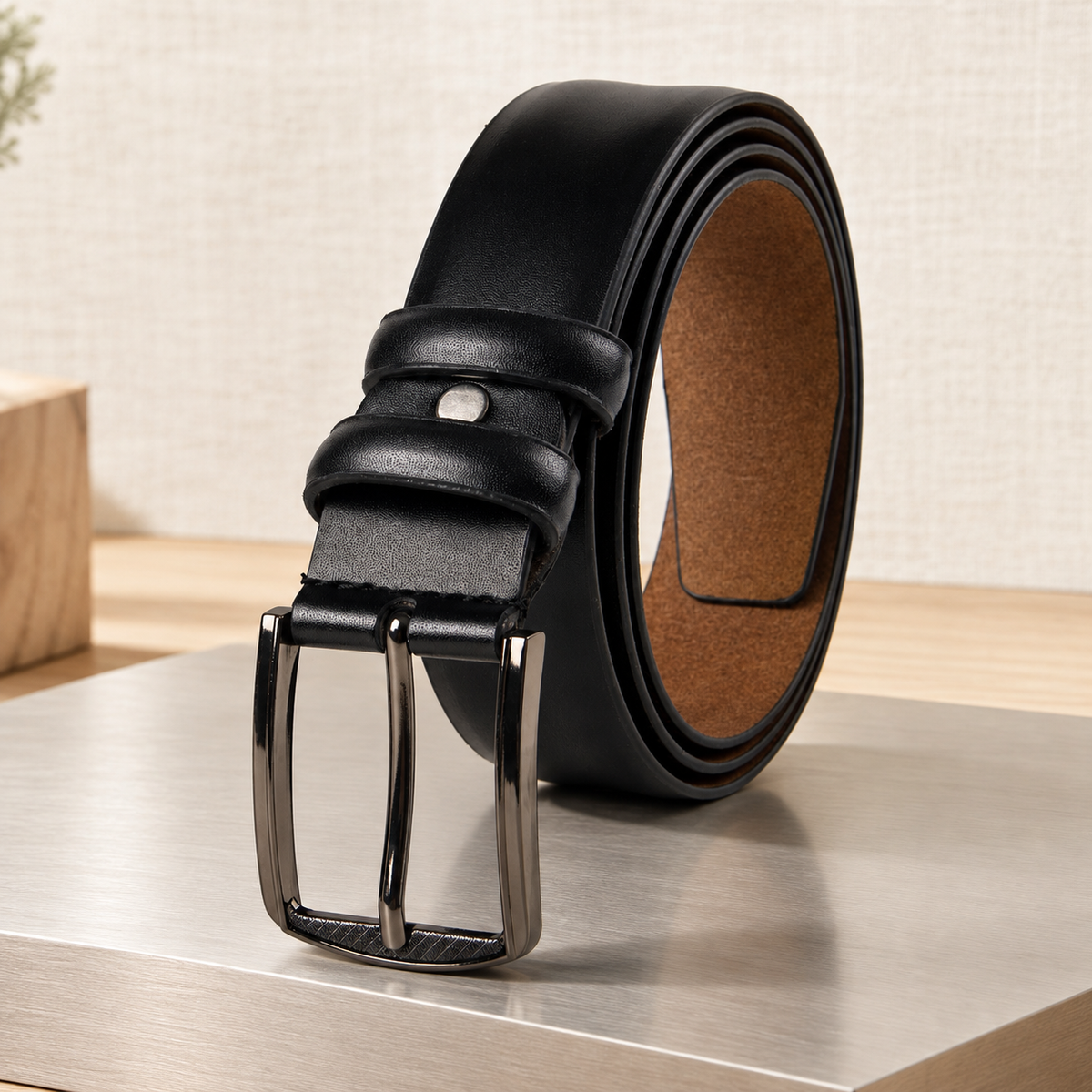 Bertelli Pin Buckle Belt - Black