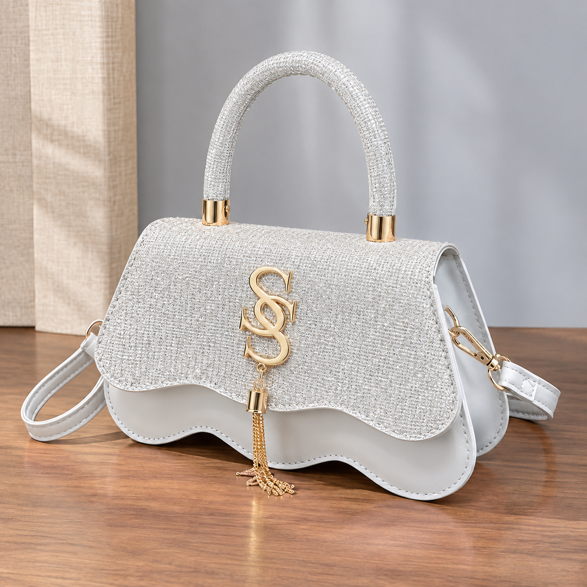 Pisa Sparkle Handbag - Silver