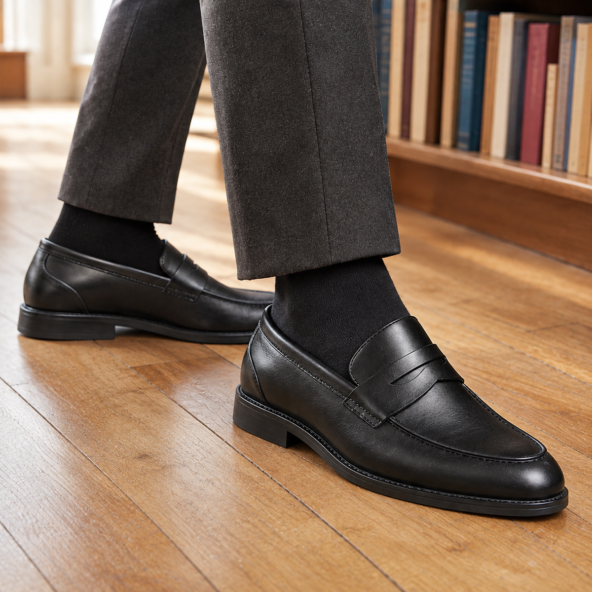 Melis Penny Loafers - Reverse or Side Angle