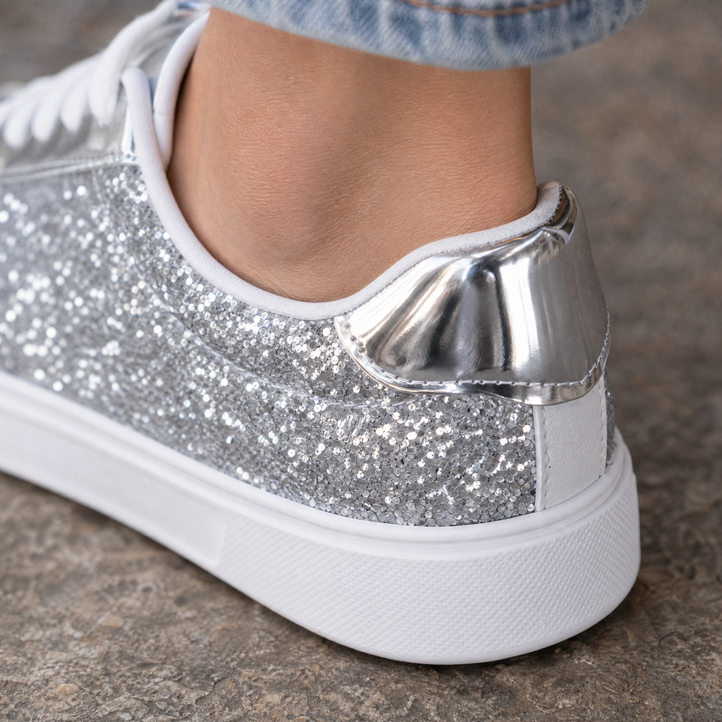 Amalfi Glitter Sneakers - Reverse or Side Angle