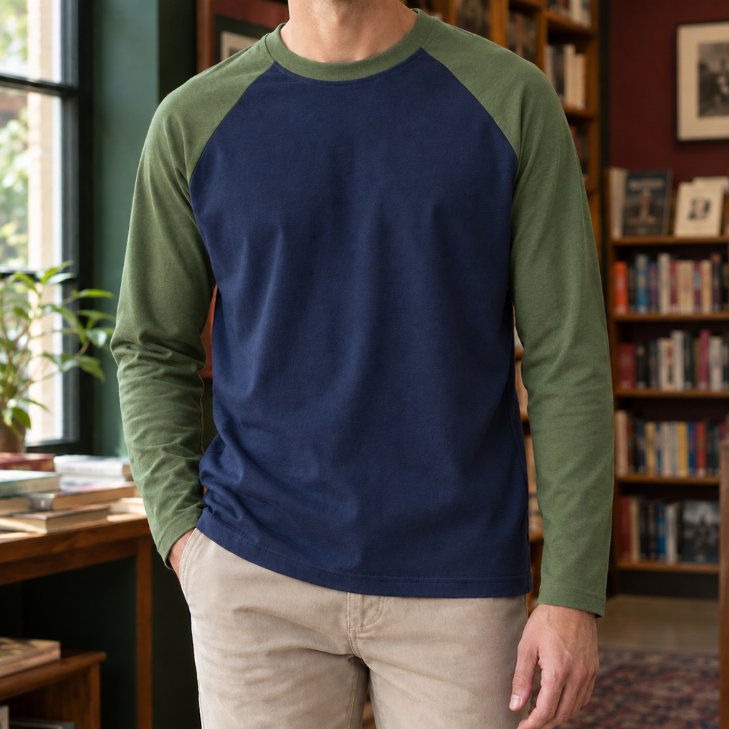 Wilfred Crew Neck T-Shirt - Navy Green
