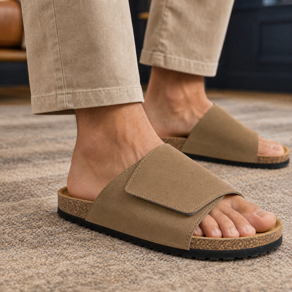 Canaletto Suede Slides - Scale in Room