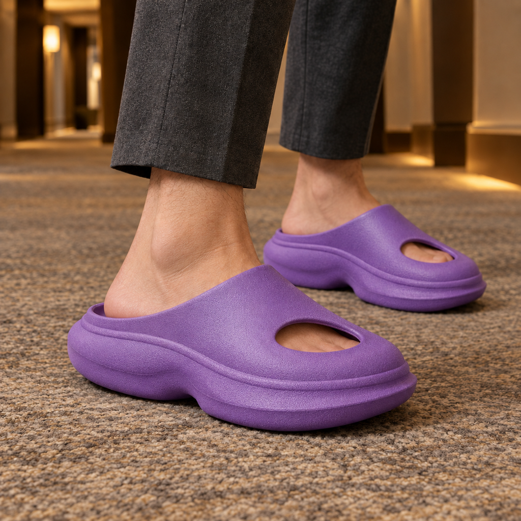 Siena Cutout Clogs - Purple