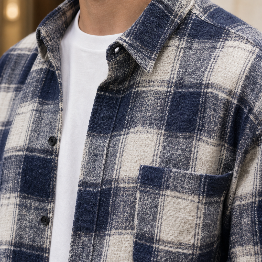 Lewis Plaid Overshirt - Alternate Angle
