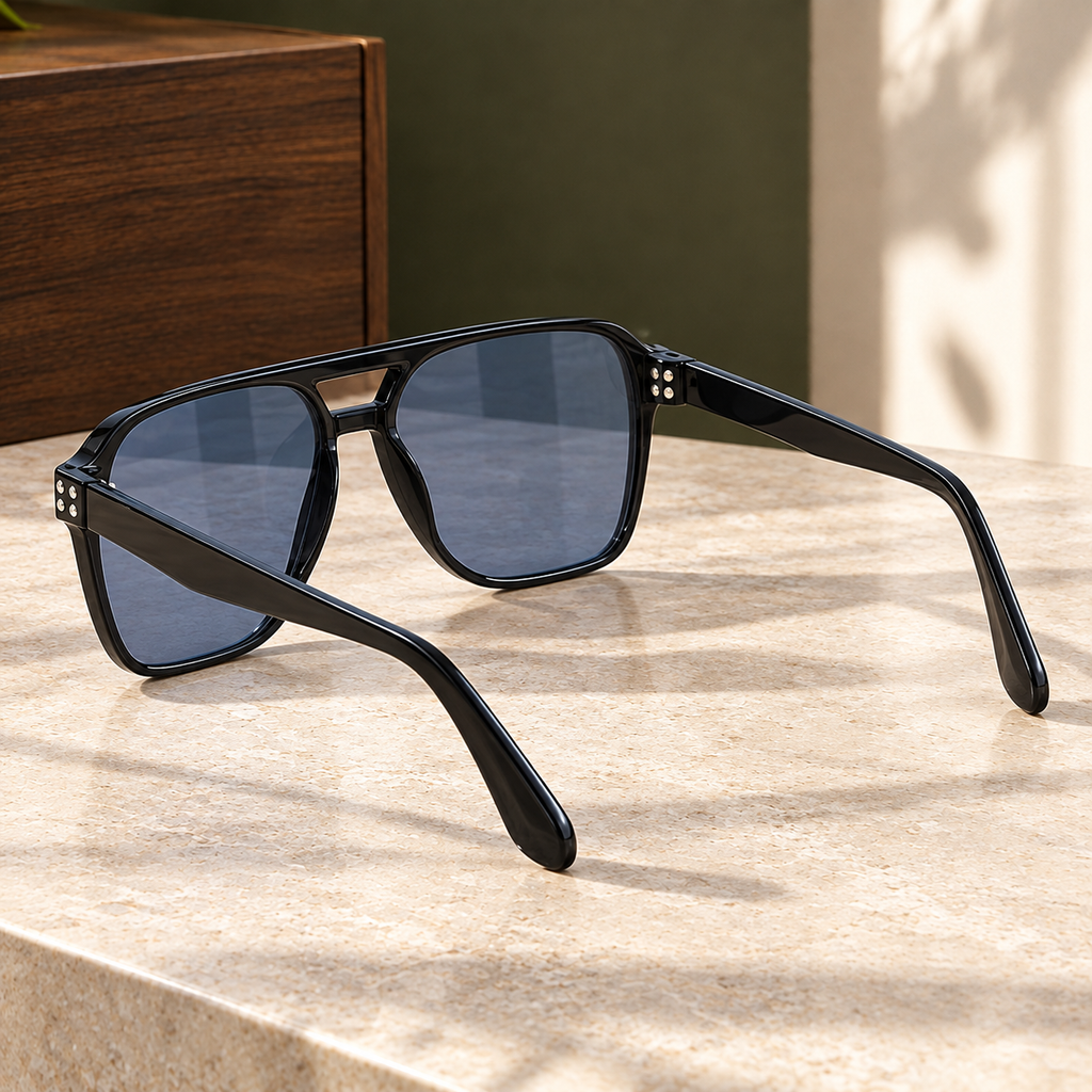 Sanguineti Retro Sunglasses - Reverse or Side Angle