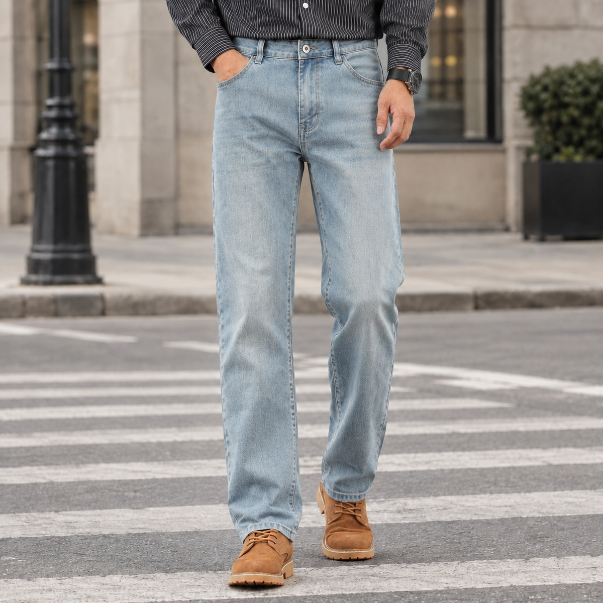 Arend Straight Jeans - Light Blue