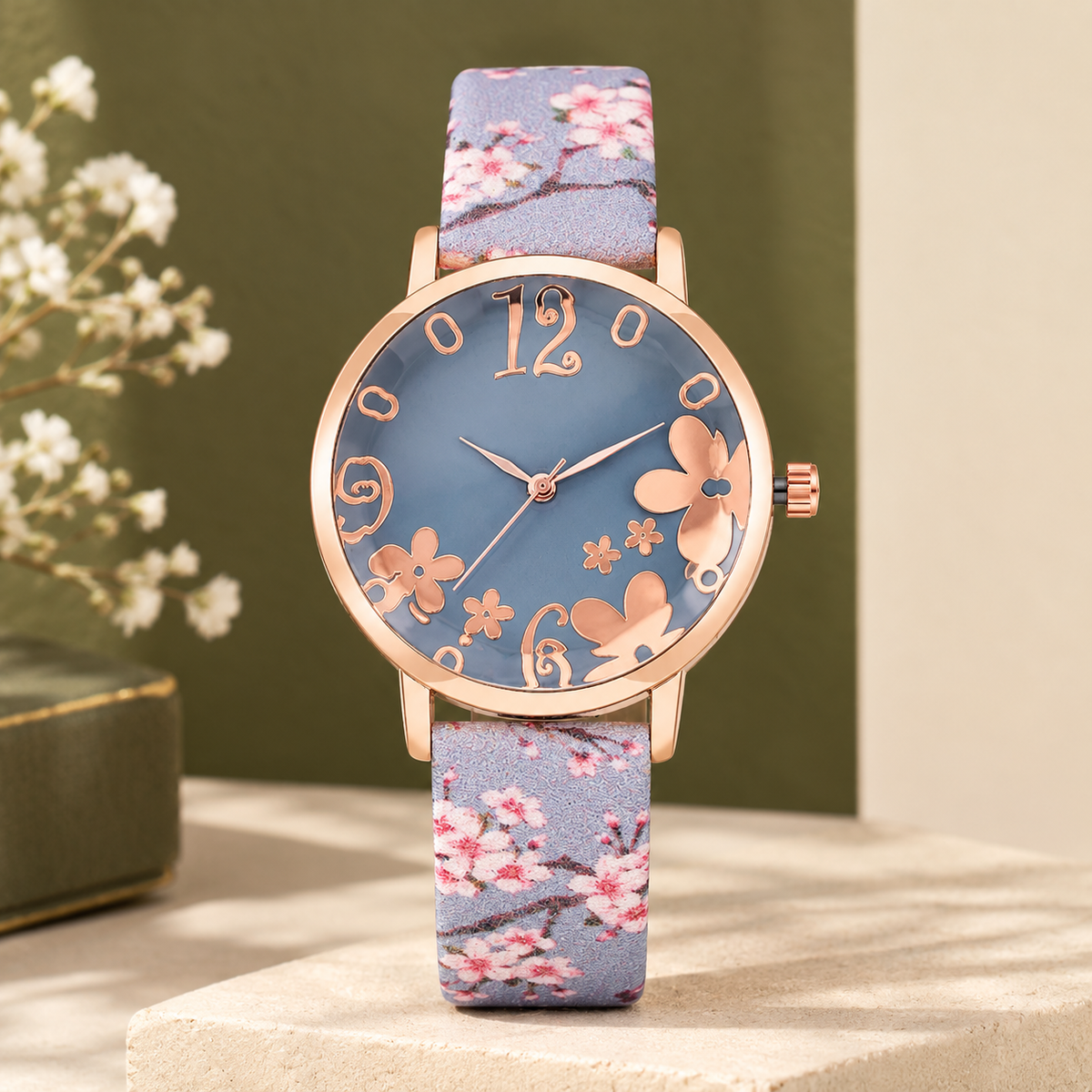 Waverley Floral Watch - Blue