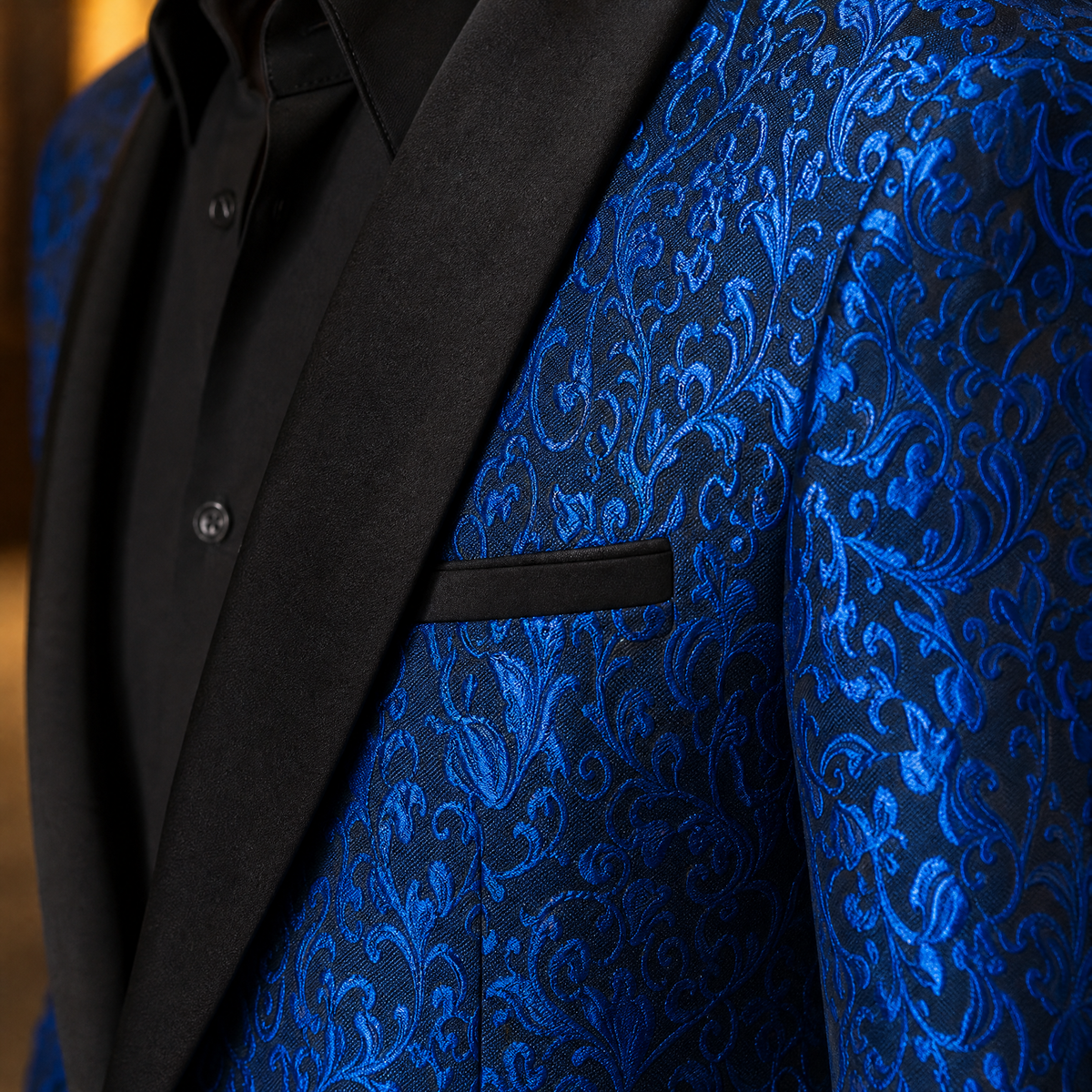 Tristan Jacquard Blazer - Reverse or Side Angle