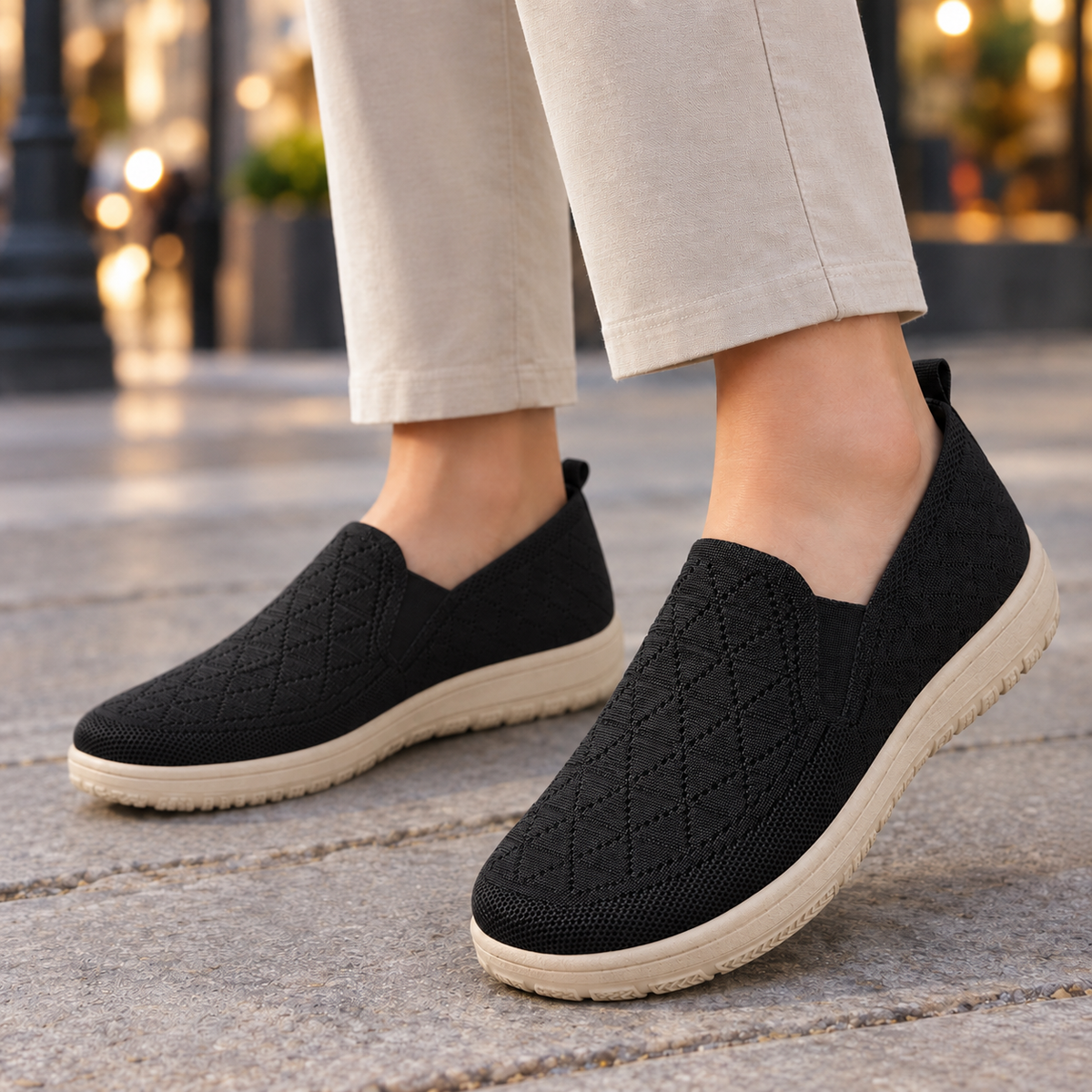 Rinaldi Knit Sneakers - Black