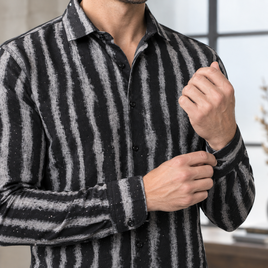 Peregrine Striped Shirt - Reverse or Side Angle