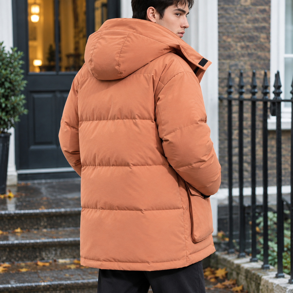 Sterling Utility Puffer Jacket - Reverse or Side Angle