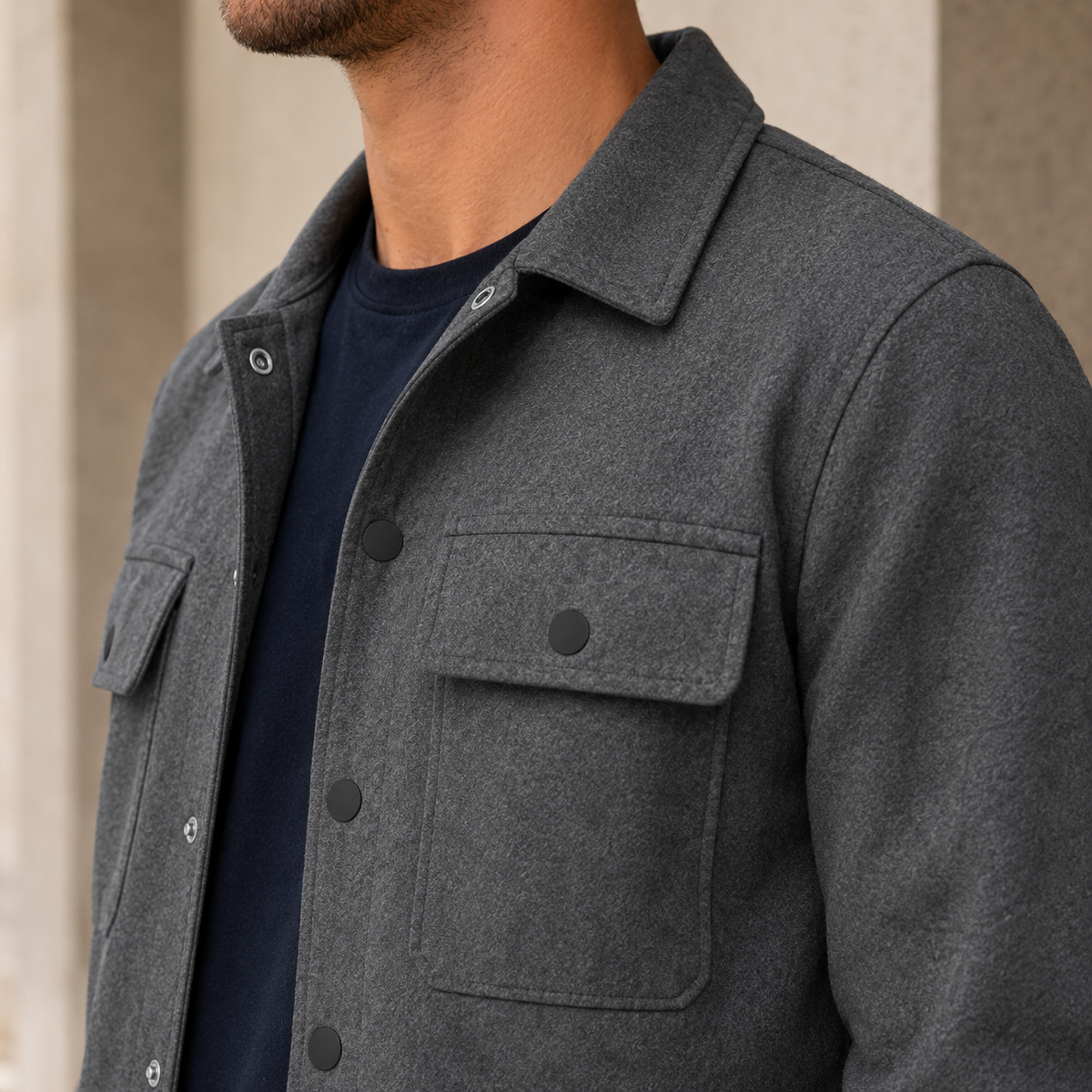 Mason Utility Overshirt - Scale in Room