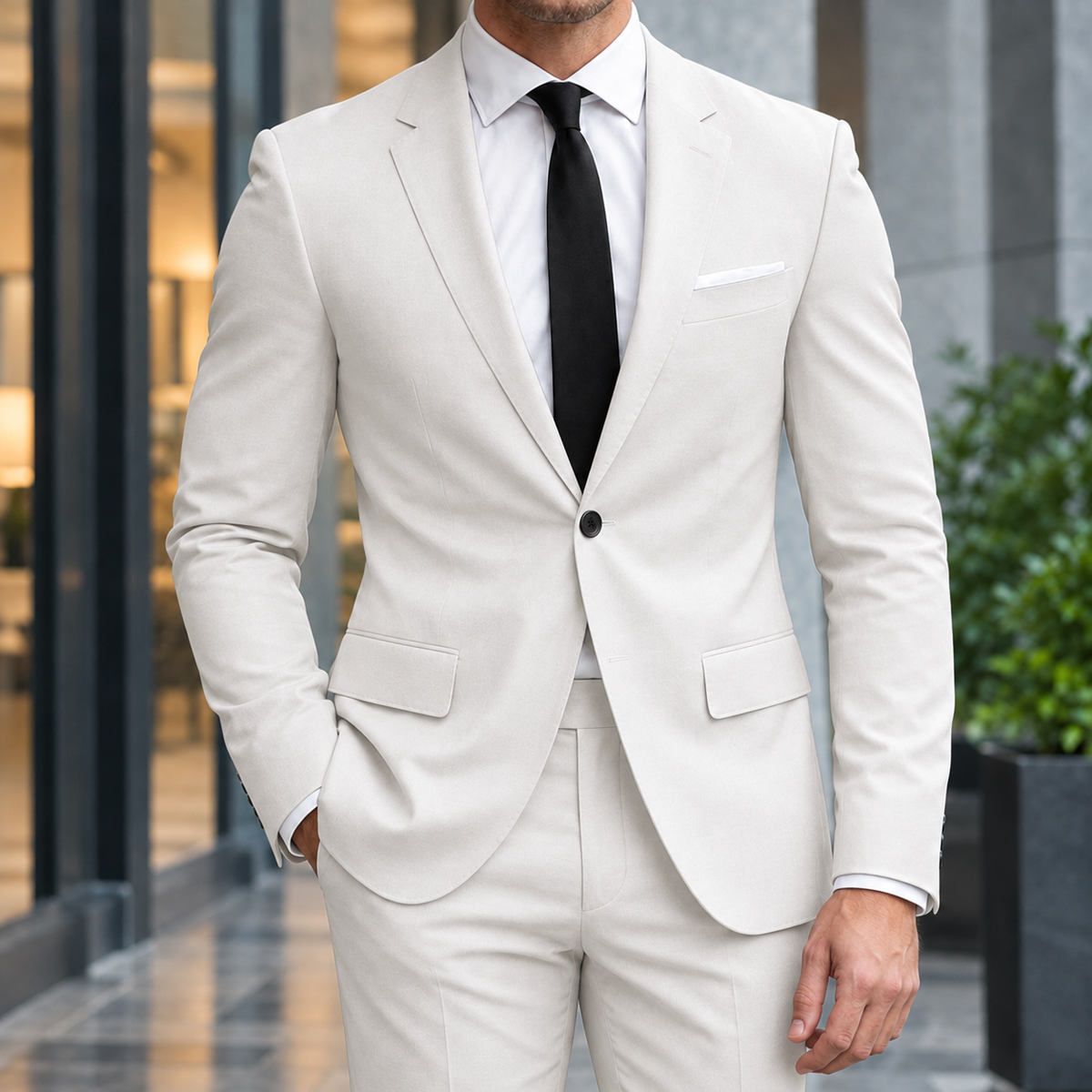 Everett Tailored Blazer - White