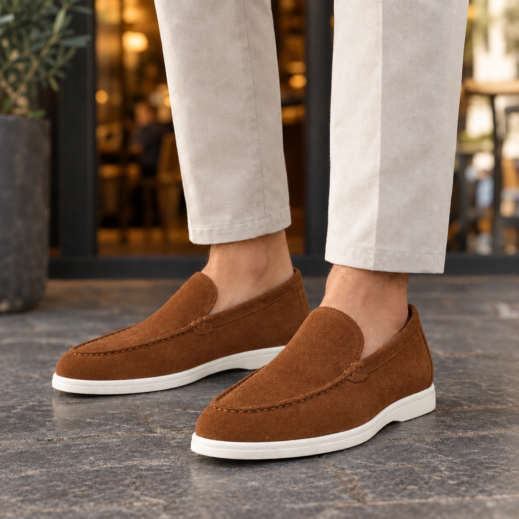 Vitale Suede Loafers - Brown