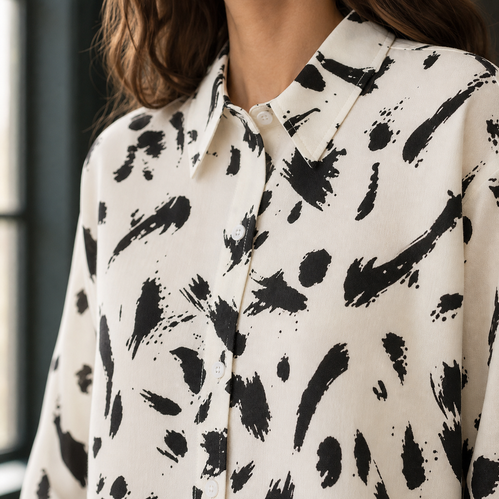 Faye Brushstroke Shirt - Alternate Angle