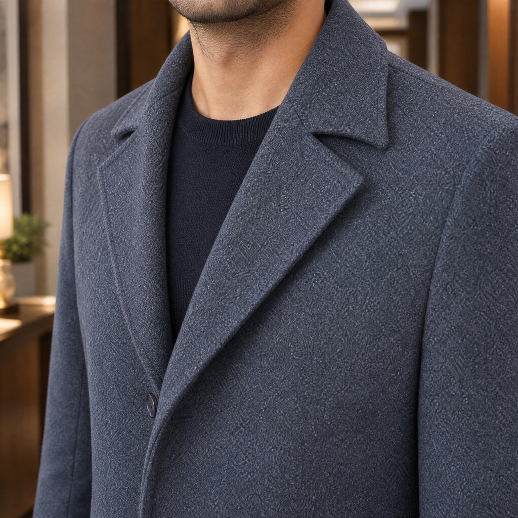Aaron Tailored Coat - Scale in Room