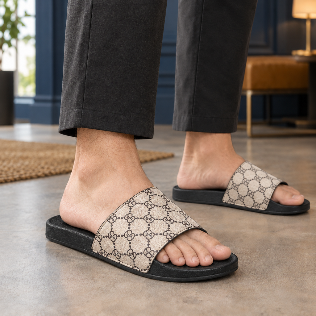 Spinelli Printed Slides - Beige