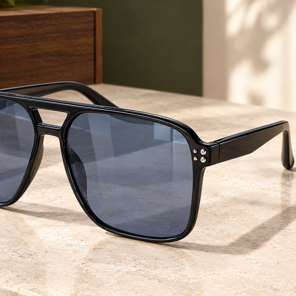 Sanguineti Retro Sunglasses - Feature Close-up