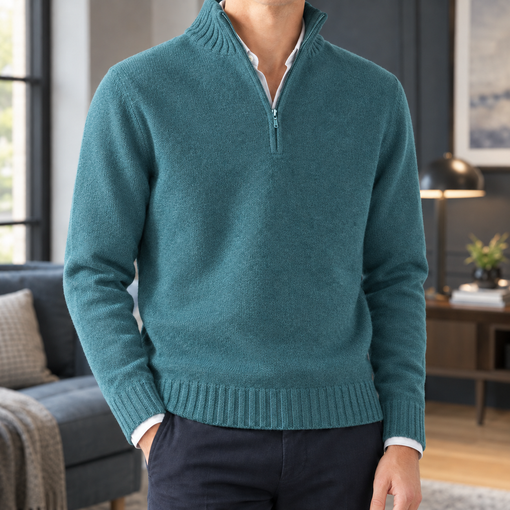 Matteo Cashmere Sweater - Teal