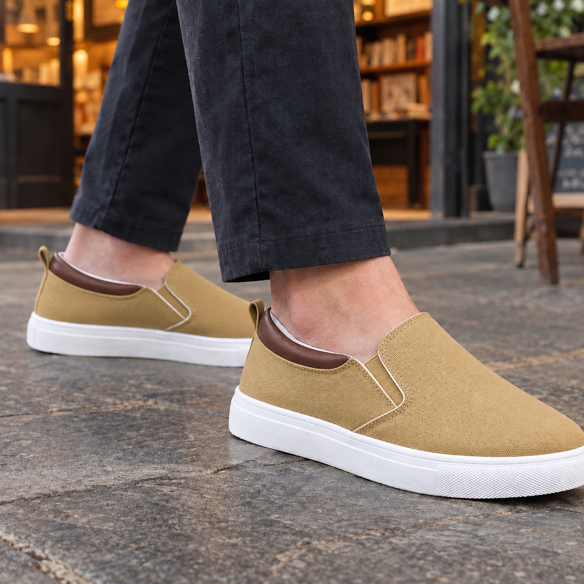 Taormina Slip-On Sneakers - Khaki 2