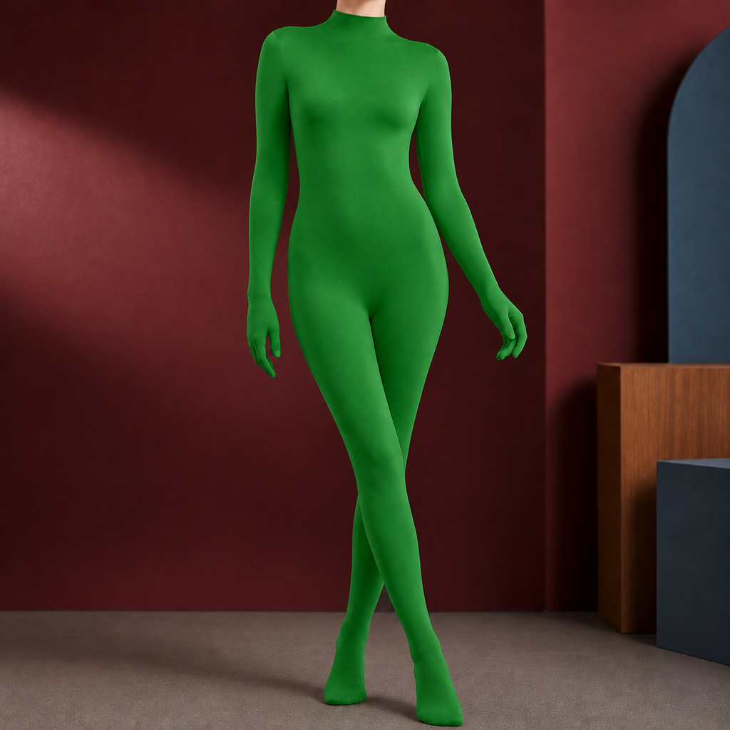 Katia Second Skin Catsuit - Green