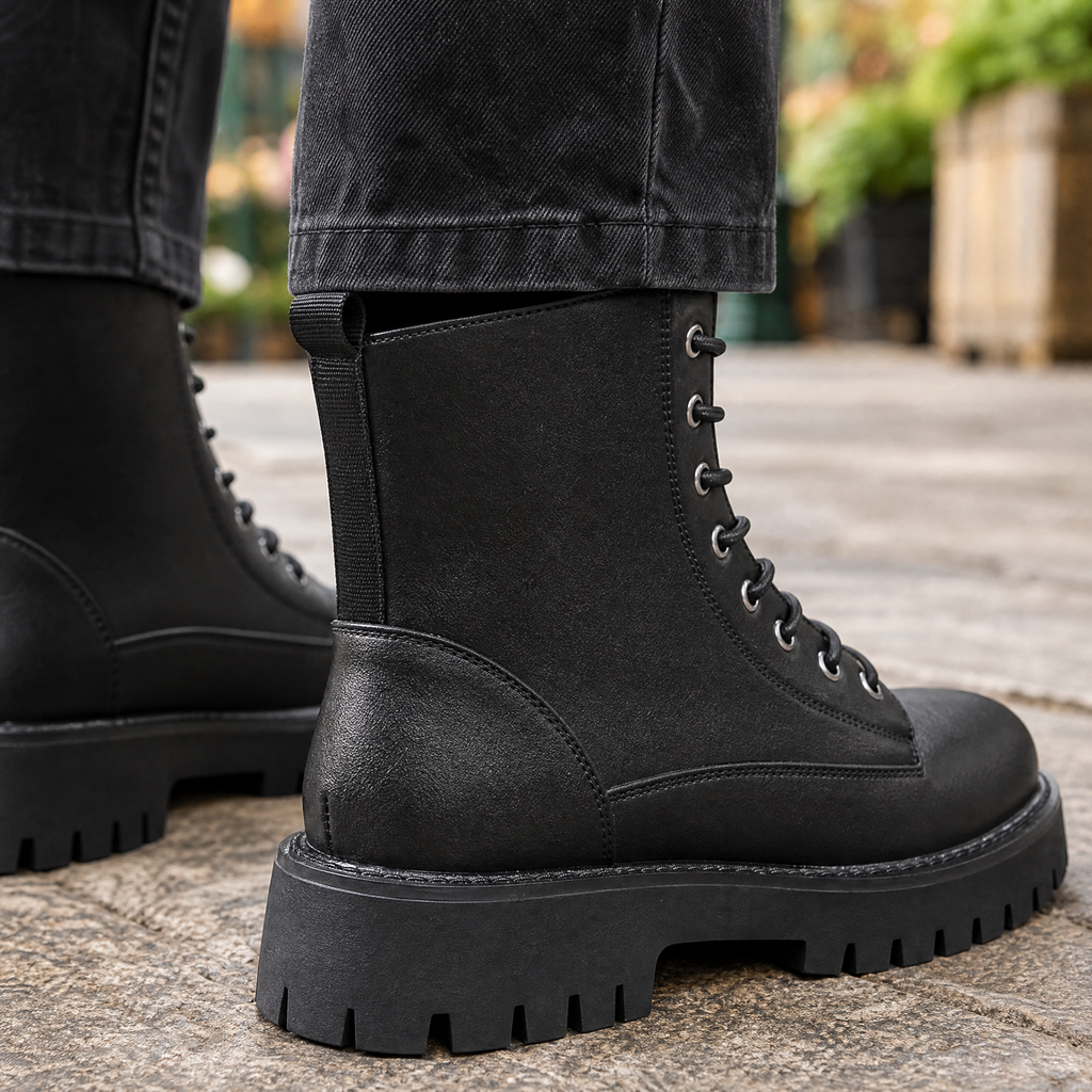 Antonini Lug Sole Boots - Reverse or Side Angle
