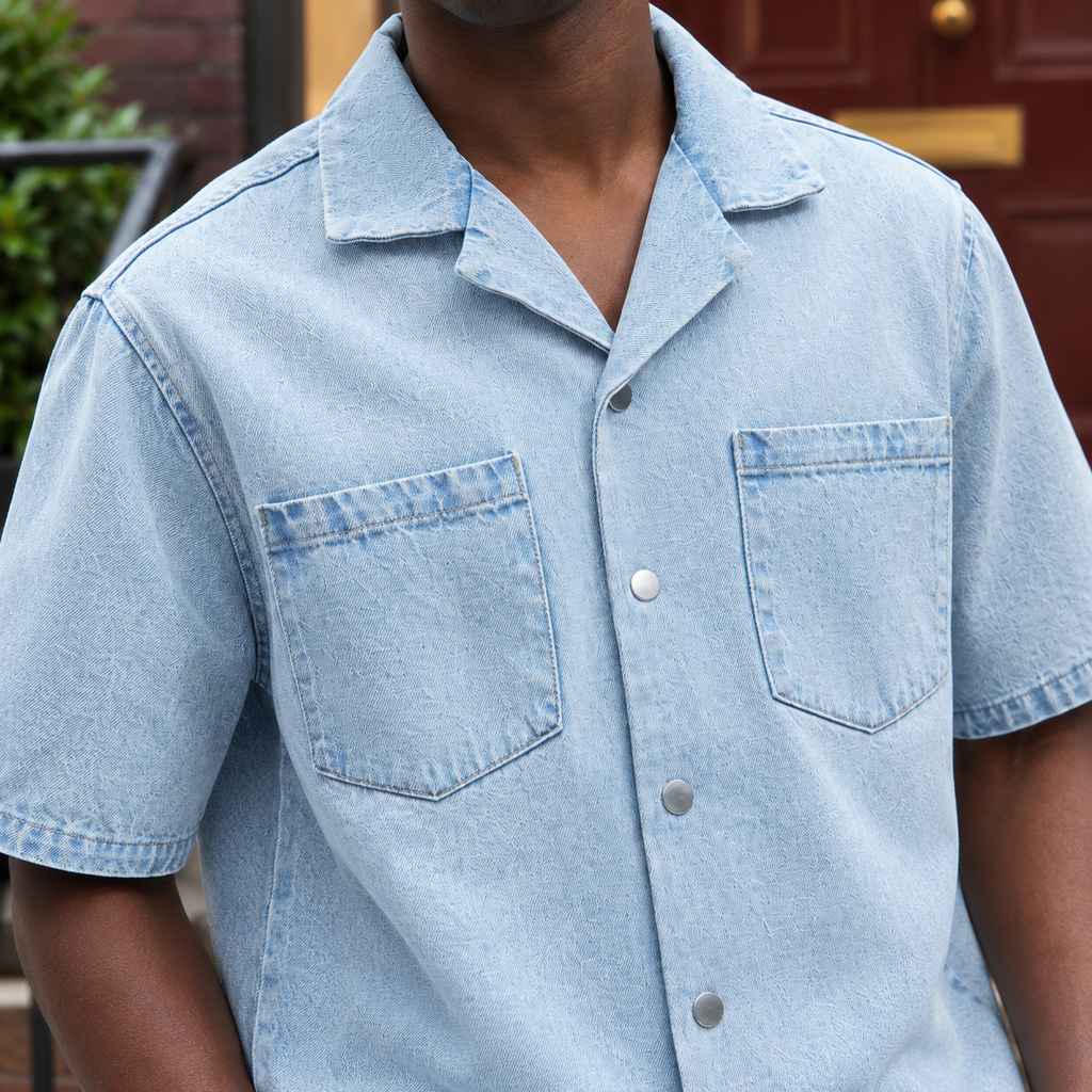 Ambrose Denim Shirt - Feature Close-up