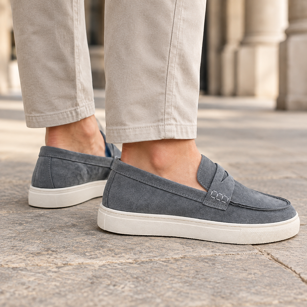 Campani Suede Loafers - Reverse or Side Angle