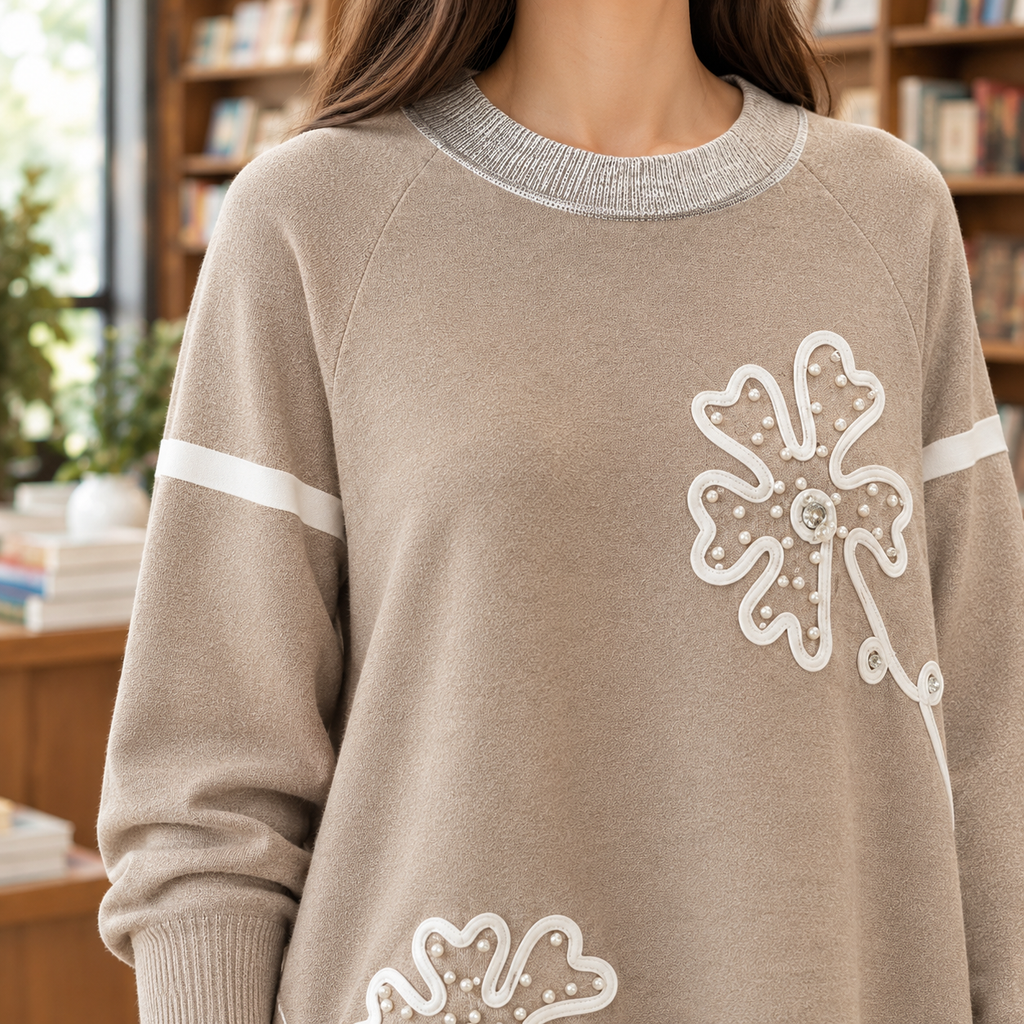 Perpetua Floral Knit Set - Alternate Angle