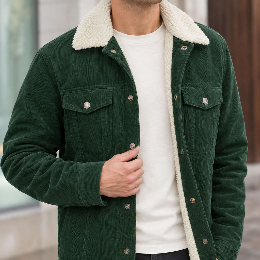 Hudson Corduroy Jacket - Scale in Room