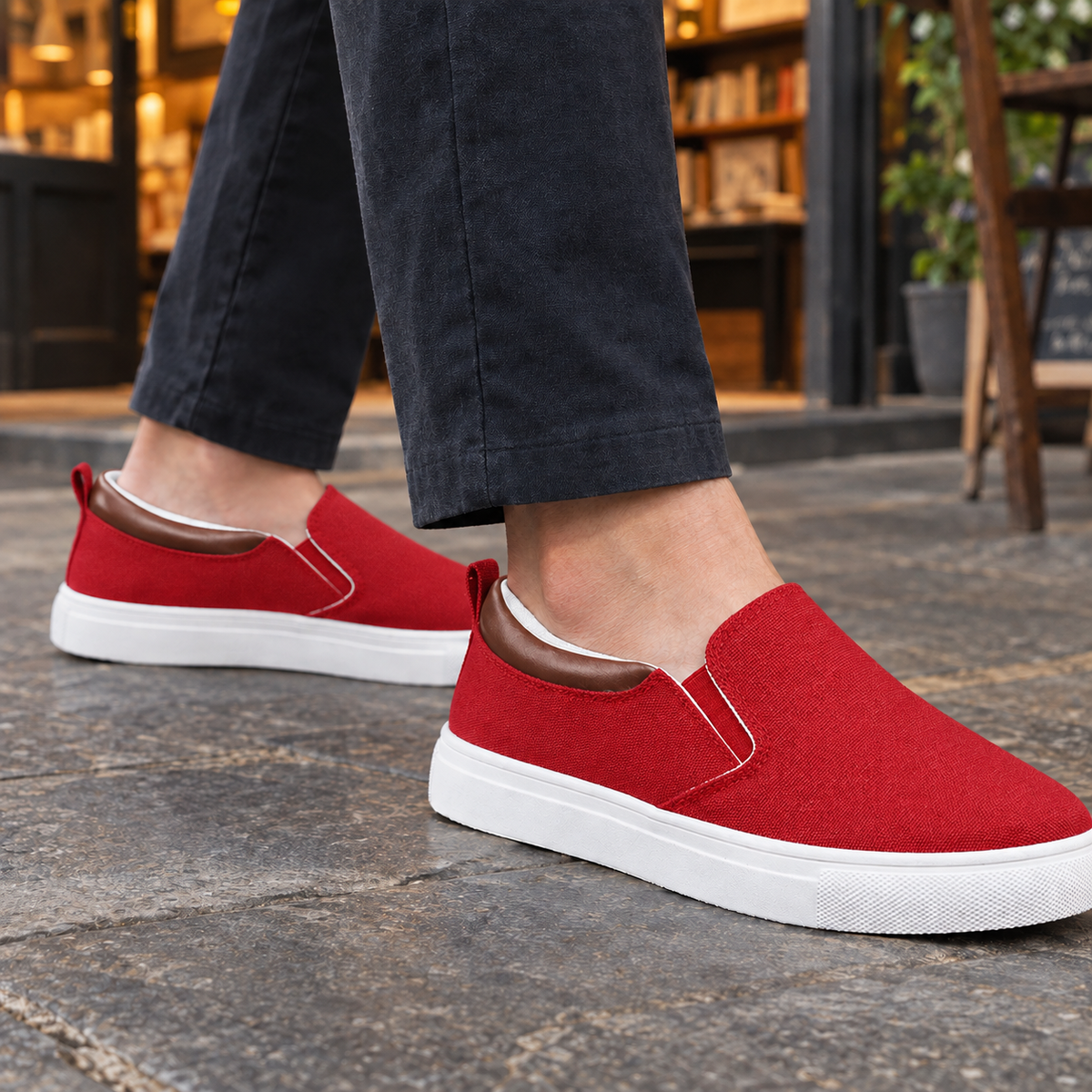 Taormina Slip-On Sneakers - Red 2