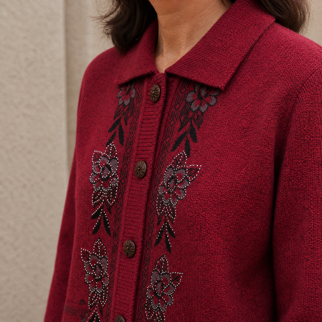 Elena Floral Cardigan - Alternate Angle