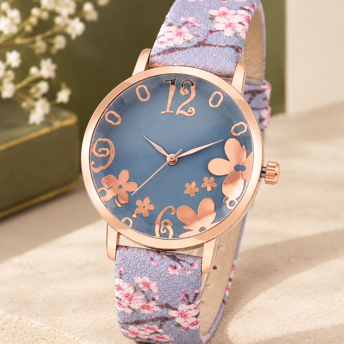 Waverley Floral Watch - Scale in Room