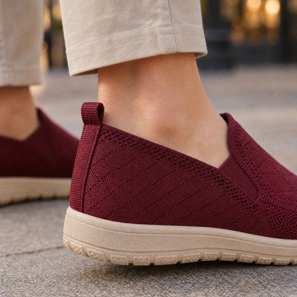 Rinaldi Knit Sneakers - Reverse or Side Angle