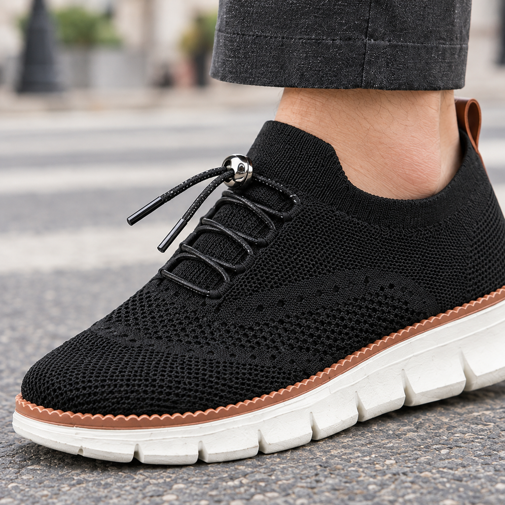 Graziani Knit Sneakers - Feature Close-up