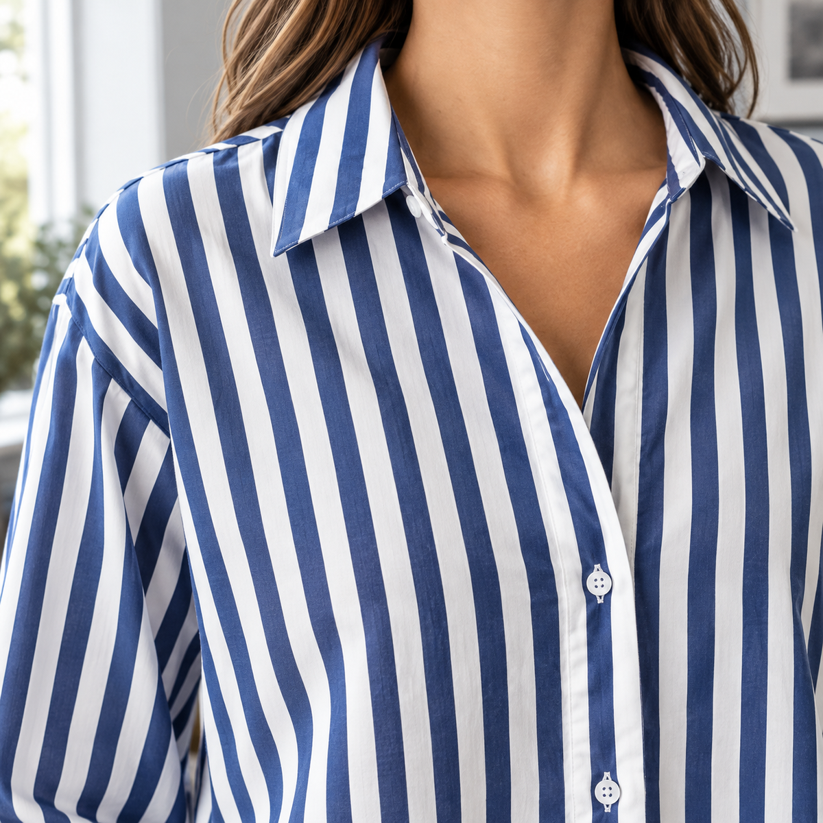 Iris Striped Shirt - Reverse or Side Angle