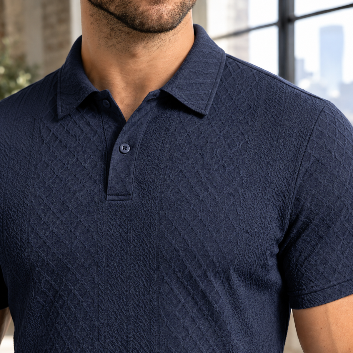 Harvey Jacquard Set - Reverse or Side Angle
