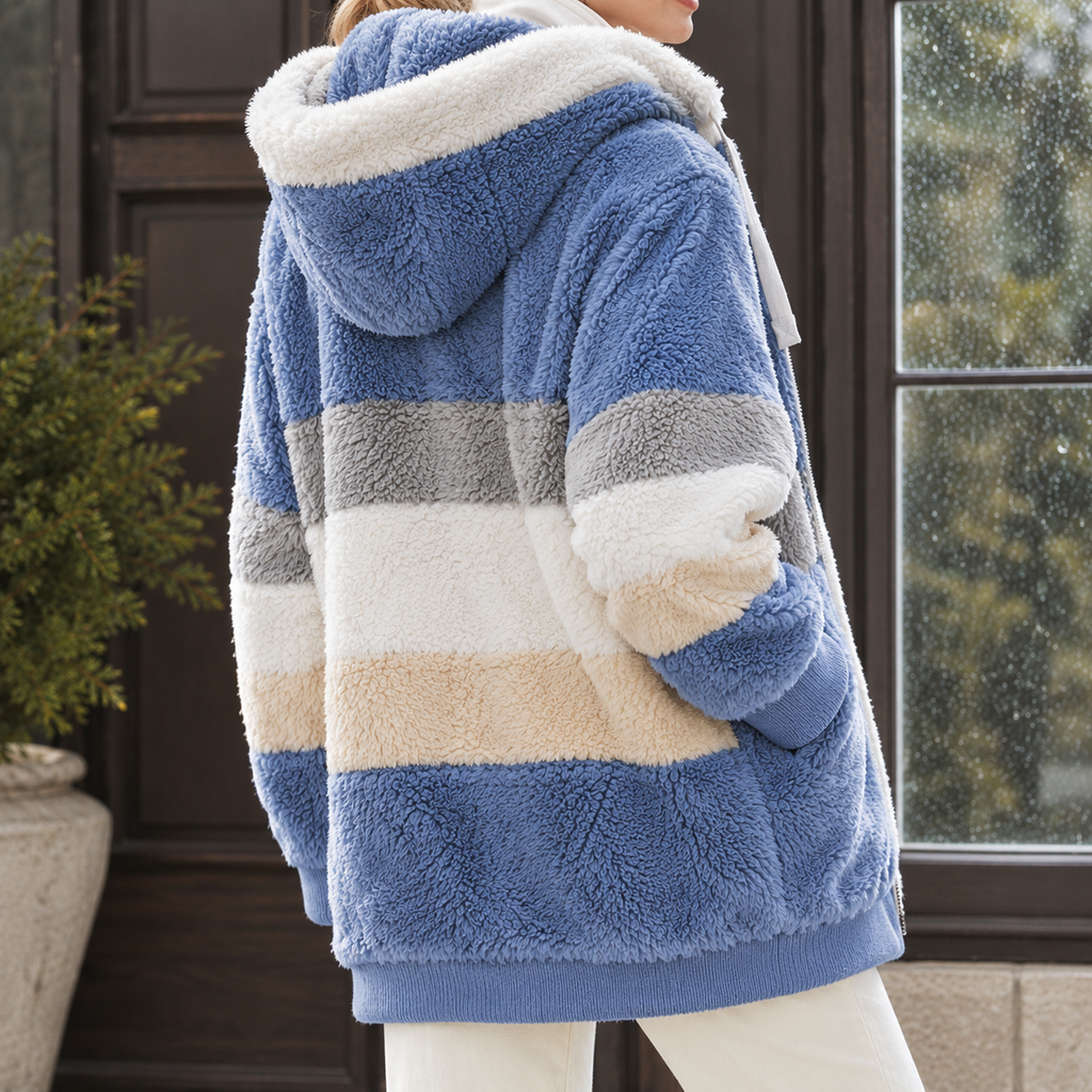 Saskia Color Block Jacket - Reverse or Side Angle