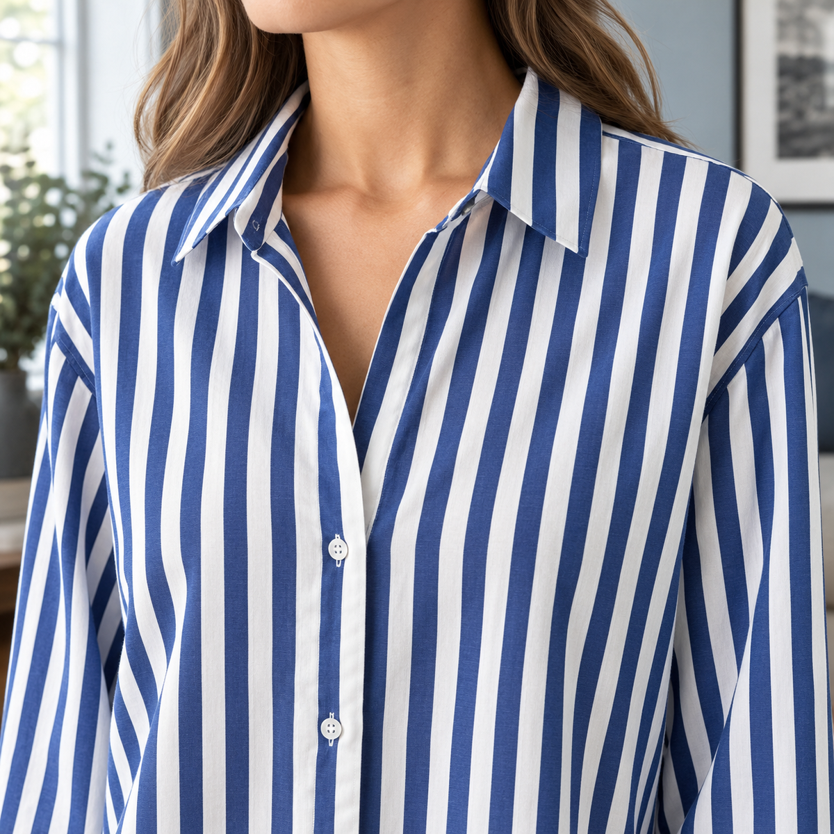 Iris Striped Shirt - Feature Close-up