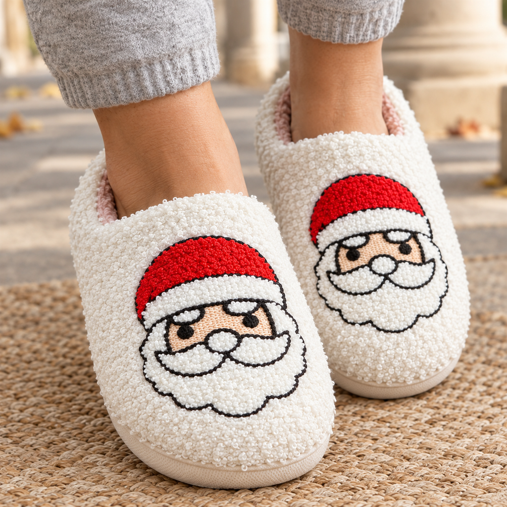 Roma Festive Slippers - Feature Close-up